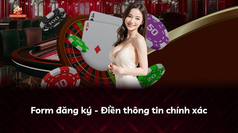 Form đăng ký - Điền thông tin chính xác